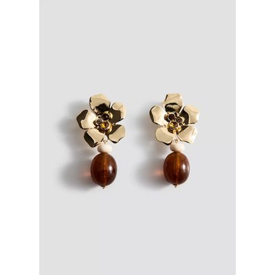 Boucles d'oreilles pendantes fleur MANGO