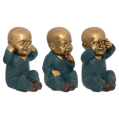 Set de 3 statuettes BOUDDHA ATMOSPHERA