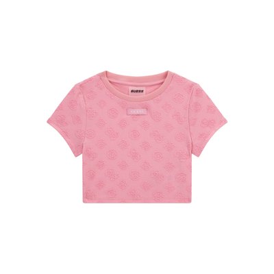 T-Shirt Jacquard Logo 4G Et Pivoine GUESS KIDS