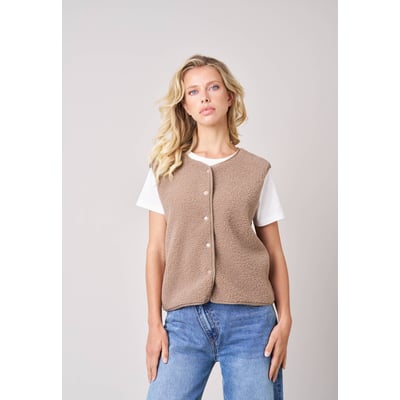 Gilet sans manches femme au toucher doux et texturé  OLERA DEELUXE