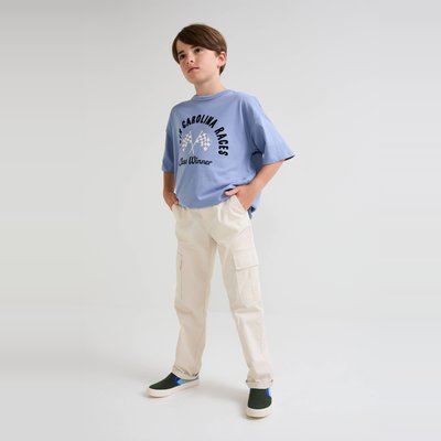 Pantalon cargo uni en coton BIO GOTS MONOPRIX