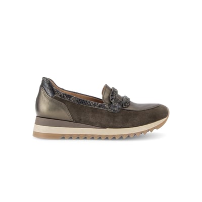 Mocassins en cuir à talon compensé GABOR