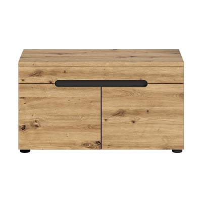 Banc avec rangement chaussures 2 portes et 2 niches L80 cm - CANU CALICOSY