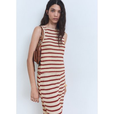 Top maille en imprimé géométrique MANGO