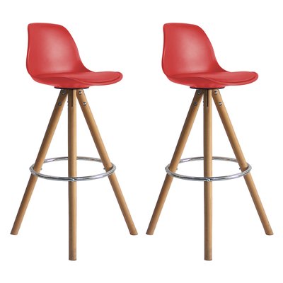 Tabourets scandinaves, lot de 2, TOBIAS HAPPY GARDEN