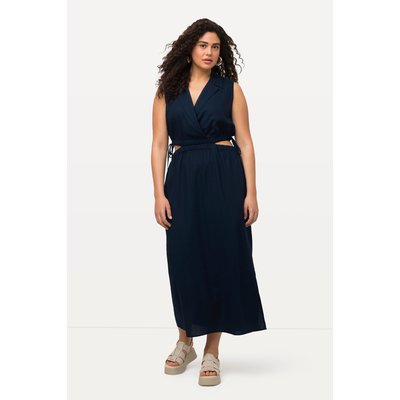 Robe maxi sans manches en lin mélangé. Ligne ULLA POPKEN