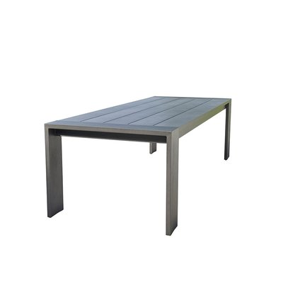 Table de jardin en aluminium noir 8 places  IBIZA BERAH GETAH