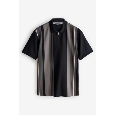 Polo semi-zippé à rayures verticales NEXT