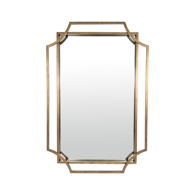 Miroir art déco en métal 60x90cm EMDE