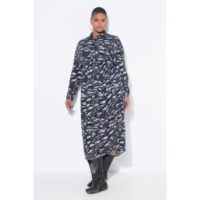 Robe-chemisier midi oversize. Imprimé STUDIO UNTOLD