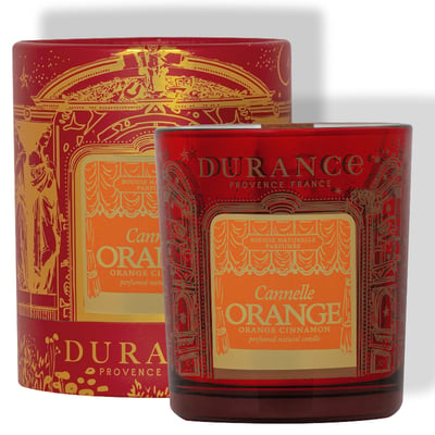Bougie Mèche en Bois Cannelle Orange DURANCE