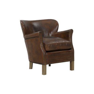 Fauteuil club en cuir aniline NEOTURNER PRODUIT INTERIEUR BRUT