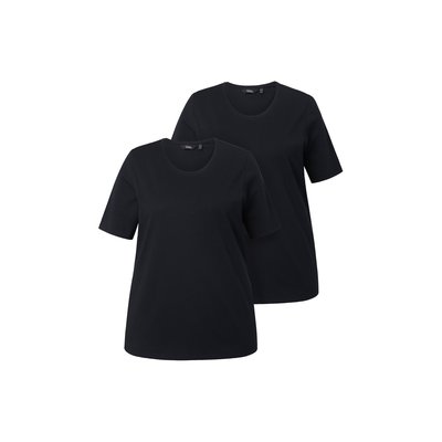 T-shirt coupe Regular. Col rond et manches ULLA POPKEN