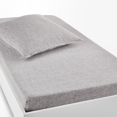 Drap housse enfant lin lavé, bonnet 30 cm, Linot LA REDOUTE INTERIEURS
