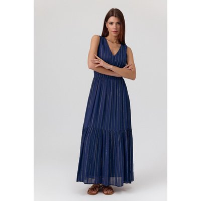 Robe longue sans manches avec taille smockée KAHINA ARTLOVE