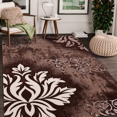 Tapis chambre tissé motif baroque LAR UN AMOUR DE TAPIS