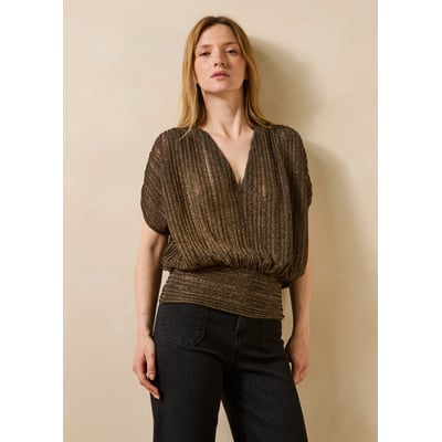 T-shirt manches courtes col V LA FEE MARABOUTEE