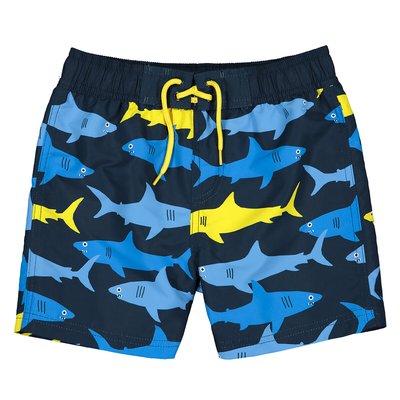 Recycled Swim Shorts in Shark Print, 3-12 Years LA REDOUTE COLLECTIONS