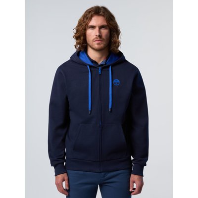 Sweat à capuche entièrement zippé avec patch logo NORTH SAILS