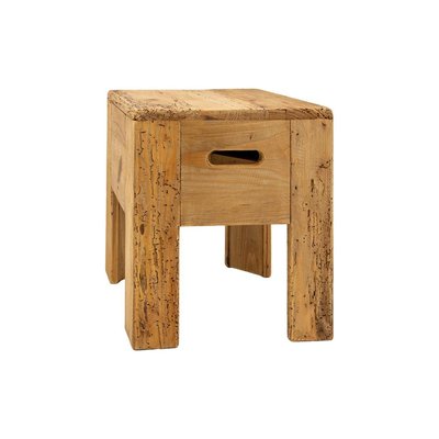 Tabouret carré pin recyclé – REWOOD AUBRY GASPARD
