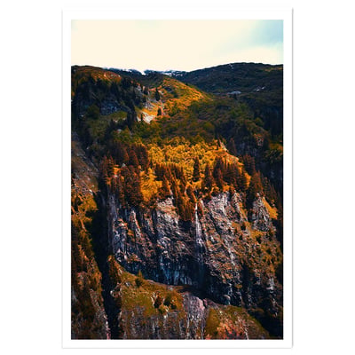 Affiche nature failles et ravins sauvages HEXOA