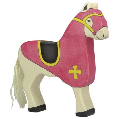 Figurine Cheval du chevalier rouge HOLZTIGER