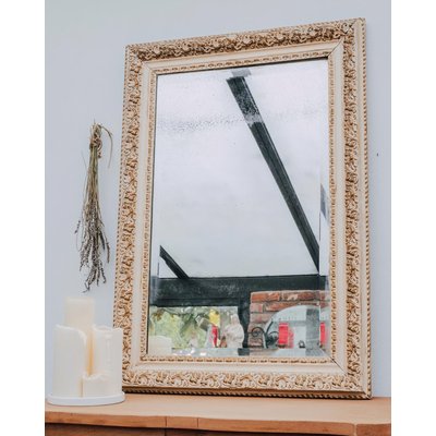 Grand miroir en chêne Igor N°640 - Bon état DEBONGOUT