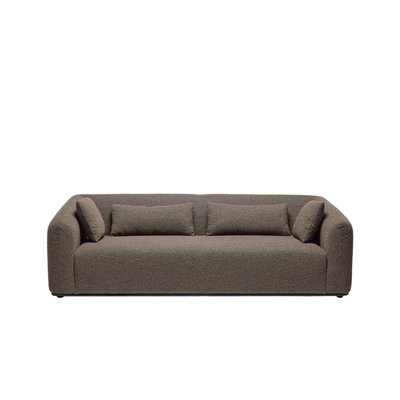 Canapé 3 places en Tissu bouclette taupe  APPOLIN MADURA