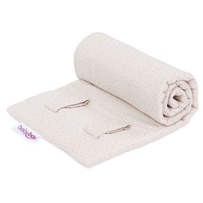 Tour de lit coton organique Royal pour barrière Cododo Beige/Doré BABYBAY