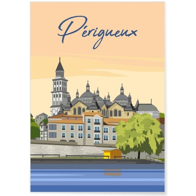 Affiche ville Périgueux L'AFFICHERIE