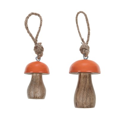 Set de 2 suspensions champignon   en bois (lot de 4) AMADEUS