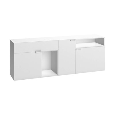 Commode 3 portes 1 tiroir avec niches TERRE DE NUIT
