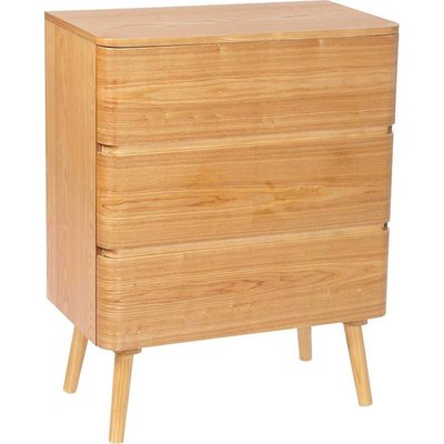 Commode en bois de pin style moderne trois tiroirs RECOLLECTION
