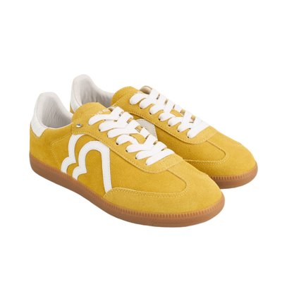 Baskets En Cuir Billie Suede Jaune BONS BAISERS