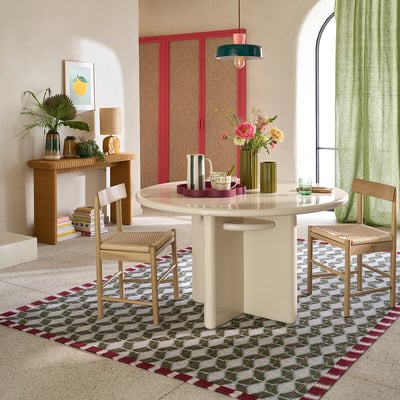 Yse 48% Acrylic, 34% Polyester, 18% Cotton Geometric Print Rug LA REDOUTE INTERIEURS