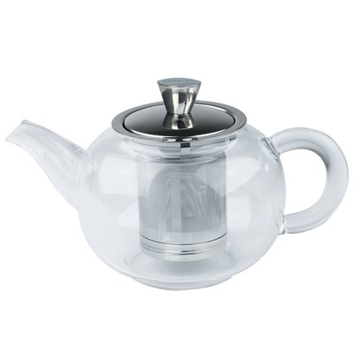 Théière Sakura - théière ronde en verre avec filtre dévissable inox 0.8L THÉIÈRES CRISTEL