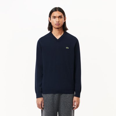Pull coton  col V LACOSTE