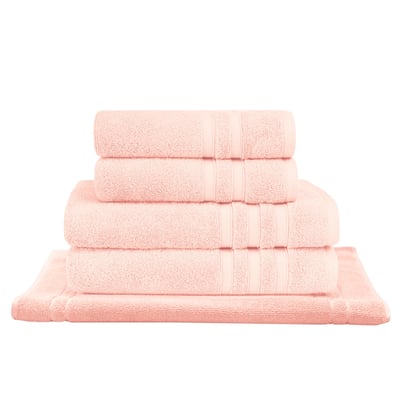 Ensemble de bain 4 pièces + tapis 600 g/m² SENSILK SENSEI MAISON