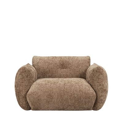 Fauteuil en tissu à dossier capitonné- BOCCA DRAWER