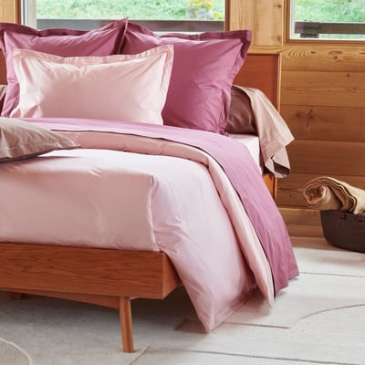 Housse De Couette Uni Percale De Coton - UNIS PERCALE TRADITION DES VOSGES