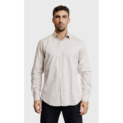 Chemise Regular fit en coton gratté ACROSS