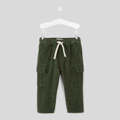 Pantalon en gros velours uni avec poche côté BOUT'CHOU