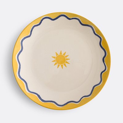 Set van 4 platte borden in aardewerk met motief, Olympe LA REDOUTE INTERIEURS