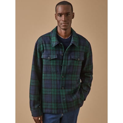 Surchemise tartan  en laine CYRILLUS