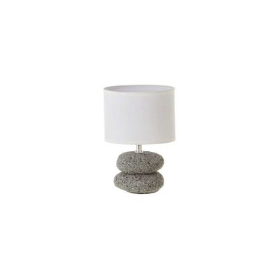 Lampe à Poser Galets Abat-jour Blanc WADIGA
