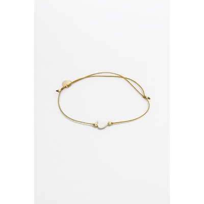 Bracelet cordon coeur - Doré YAY PARIS