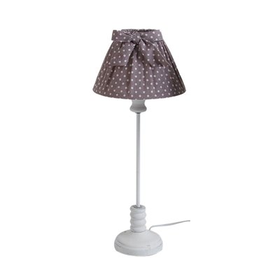 Lampe en bois et coton à pois AUBRY GASPARD