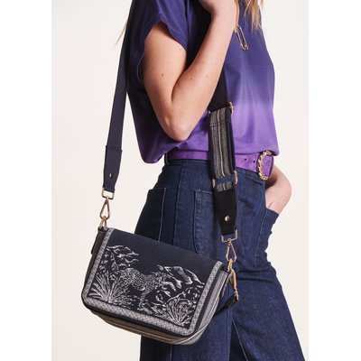 Sac besace en coton LA FEE MARABOUTEE