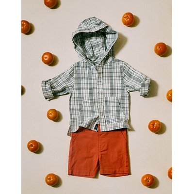 Chemise à Carreaux et Capuche ZIPPY