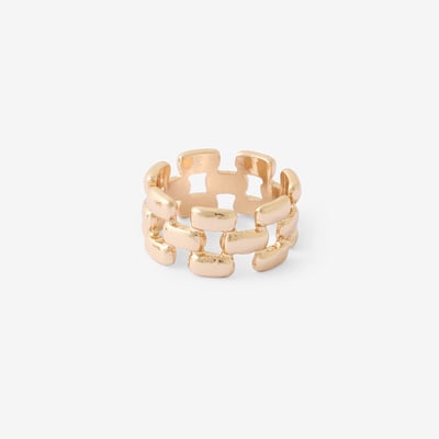 Bague à maillons doré BALABOOSTE